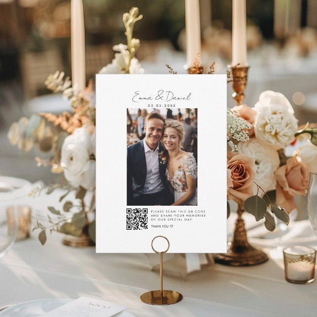 Photo QR Code Wedding Galery Card (Creator Uploaded)