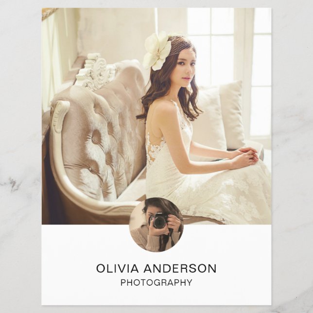 Photo QR Social Media Services Photographer Flyer (Front)