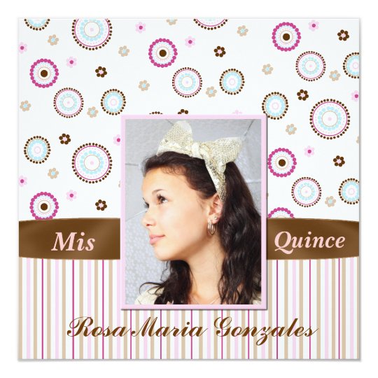 Photo Quinceañera Invitation