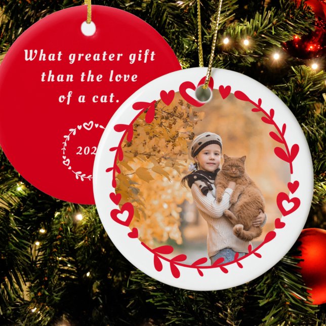 Photo & Quote Christmas Ornament (Creator Uploaded)