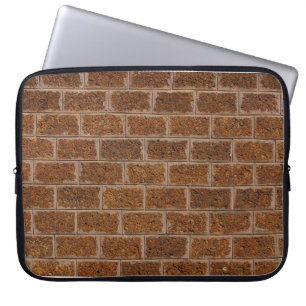 Photo real of a brick wall laptop sleeve