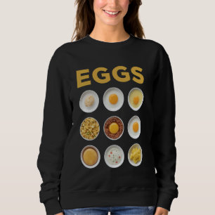 Photo-Realistic Egg Collage Art Sweatshirt