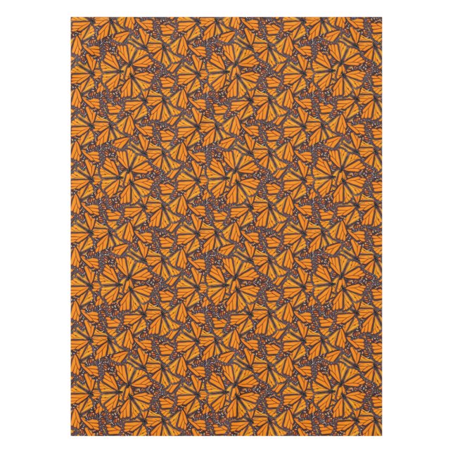 Photo Realistic Monarch Butterflies Tablecloth (Front)