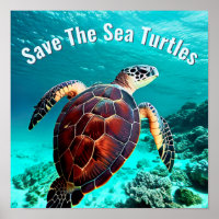 Photo Realistic Sea Turtle | Save The Sea Turtles