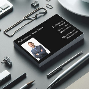 Photo Realtor Business Cards Design Template