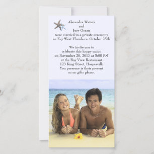 Photo Reception Only Newlyweds Announcement