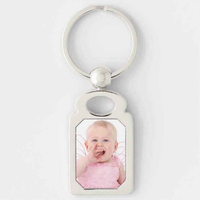 Photo Rectangle-Shaped Keychain (Front)