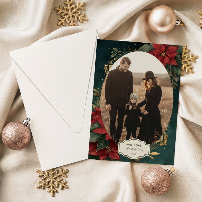 Photo Regal Emerald Holiday Card (Creator Uploaded)