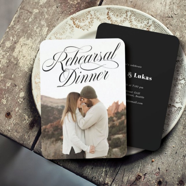 Photo Rehearsal Dinner Invitation (Creator Uploaded)