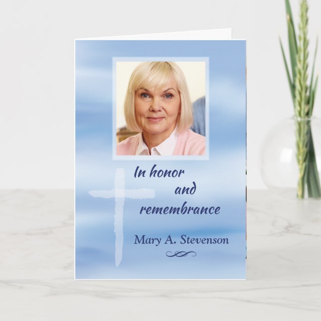 Photo Religious Sympathy Customisable Name with Bl Card (Front)