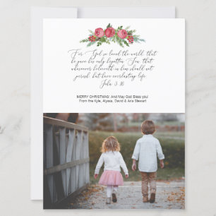 Photo Religous Christian Card John 3:16