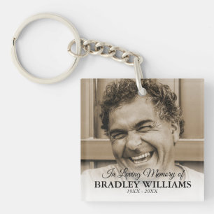 Photo Remembrance Memorial Key Ring