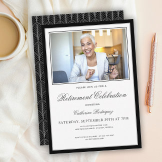 Photo Retirement Party Celebration Invitation