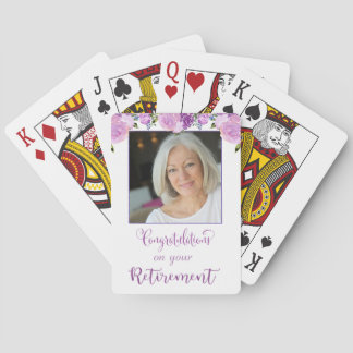 Photo Retirement Playing Cards