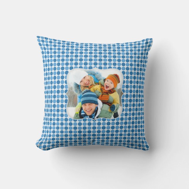 Photo Retro Cool Throw Pillow (Front)