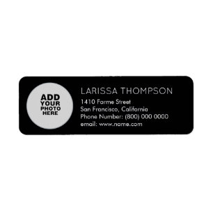photo return address label