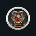 Photo Ring<br><div class="desc">Capture the essence of love with our "I Love You Too" photo ring! This beautifully crafted ring features a customisable photo frame, allowing you to insert a special image of you and your loved one. The elegant design is engraved with the sweet message "I Love You Too, " making it...</div>
