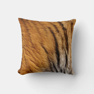 Photo-sampled Tiger Stripes Big Cat Wildlife Cushion