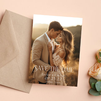 Photo Save The Date Announcement