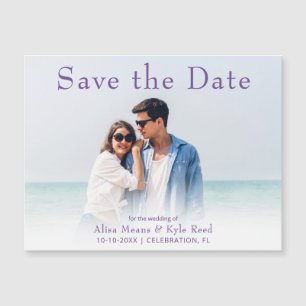 Photo Save the Date Announcement Magnet