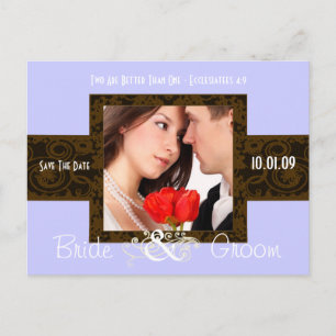 Photo Save The Date Announcement Postcard