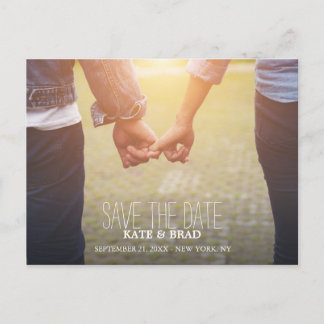 Photo Save the Date Announcement Postcard