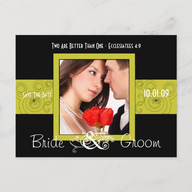 Photo Save The Date Announcement Postcard (Front)