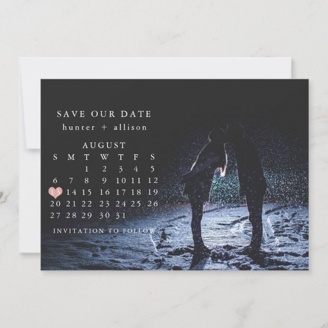Photo Save The Date Calendar (Front)