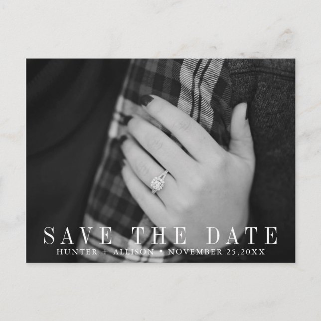 Photo Save the Date Card (Front)