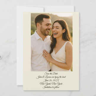 Photo Save The Date Card