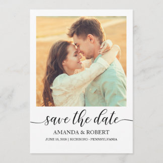 Photo Save the Date Card