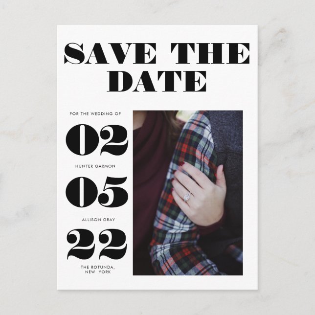 Photo Save the Date Card (Front)