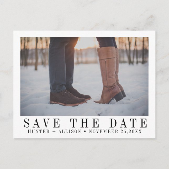 Photo Save the Date Card (Front)
