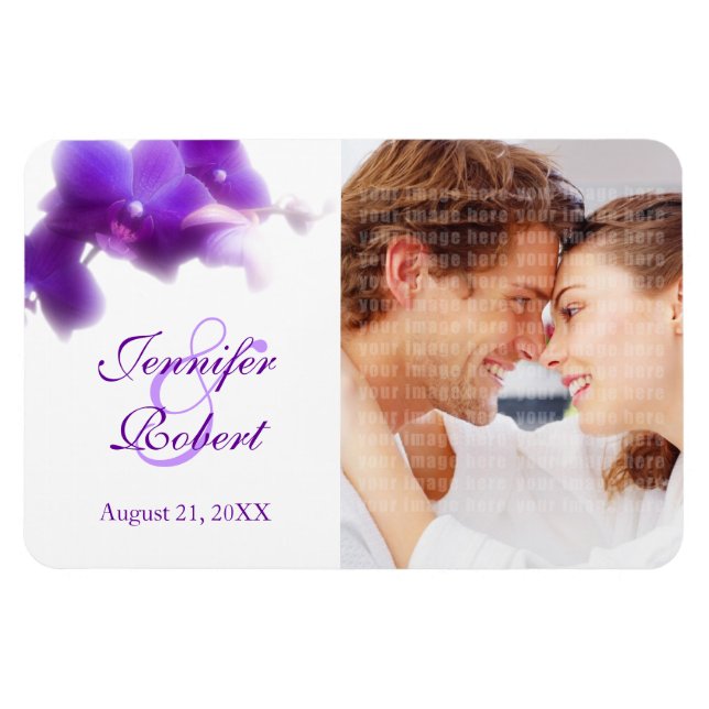 Photo Save the Date / Favour Wedding Magnet (Horizontal)