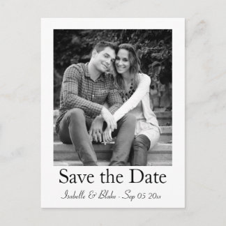 photo save the date postcard