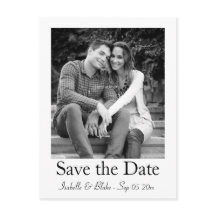 photo save the date postcard