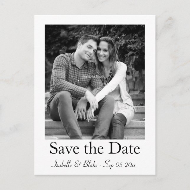 photo save the date postcard (Front)
