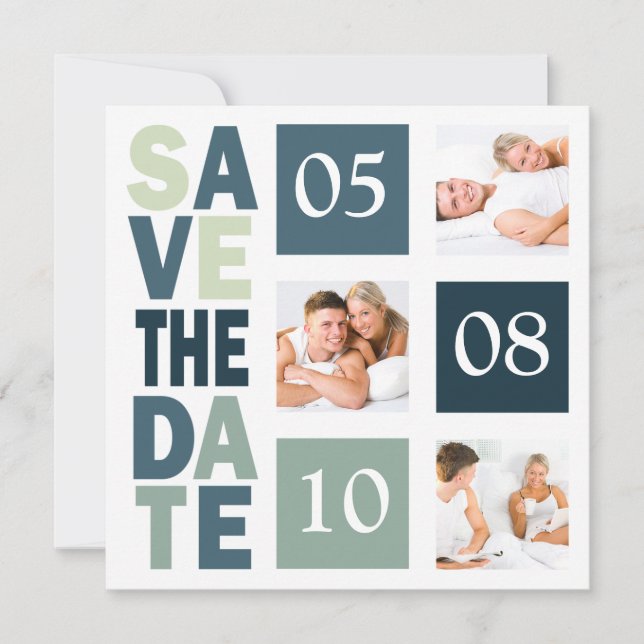 Photo Save The Dates Date (Front)