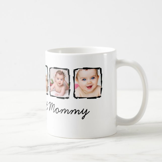 Photo Scribble Frame Personalised Best Mummy Coffee Mug (Right)