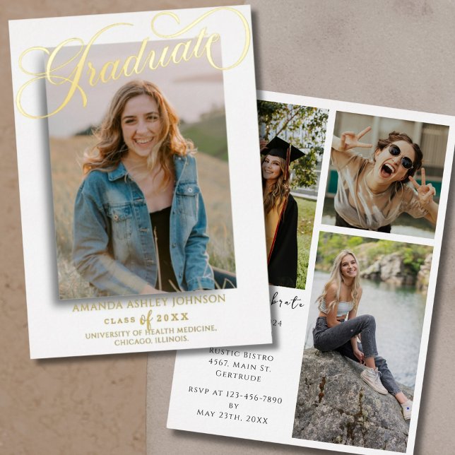  Photo Script Graduate Black White Graduation  (Creator Uploaded)