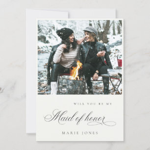 Photo Script Will you be my Maid Of Honour Card