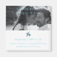 Photo Sea Turtle Beach Wedding Save the Date