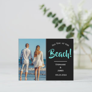 Photo See You at the Beach Save the Date Announcement Postcard