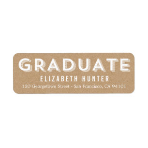 Photo Showcase CRAFT Graduation Label Return Address Label