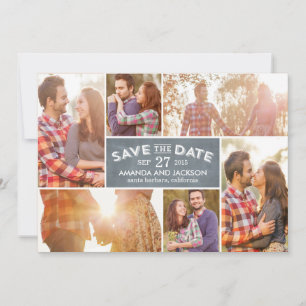 Photo Showcase Save The Date - Chalkboard