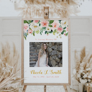 Photo Sign, Celebration Of Life Sign