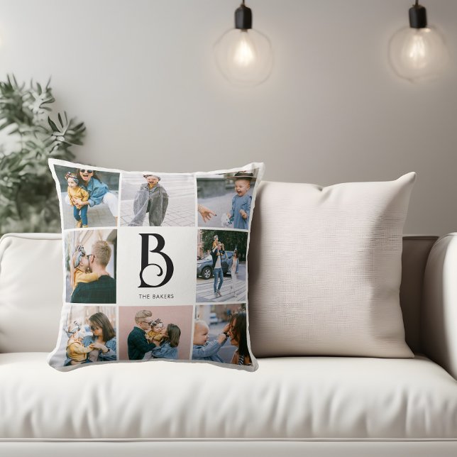 Photo Simple Chic Monogram Cushion (Creator Uploaded)