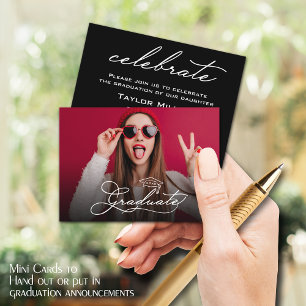 Photo SMALL Graduate Party Invitation Cards