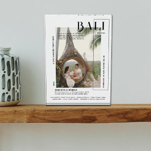 Photo Snapshot Modern Print Travel Keepsake Block