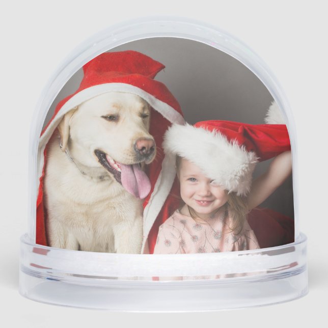Photo Snow Globe | Double Sided Custom Christmas (Front)